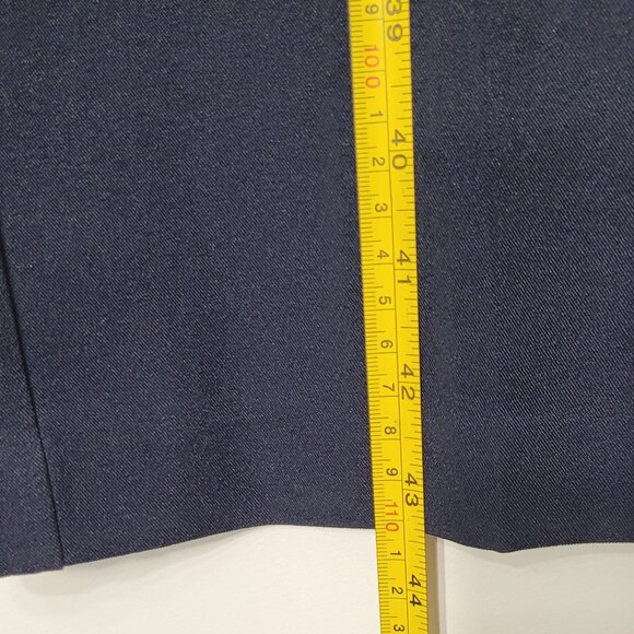 Stephanie Blue Pockets High Rise Straight Wide Leg Dress Pants Plus Size 20 - Picture 9 of 12